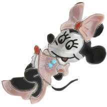 Zuni Made Disney Minnie Mouse Ring, Turquoise, Multi-Gems Inlaid, Adj sz7.5-11 - £771.43 GBP