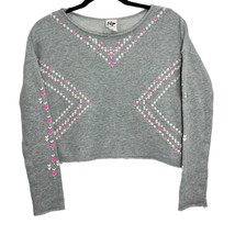 Tokyo Darling Sweatshirt XS oversized crop Aztek Design women&#39;s fleece l... - $11.88
