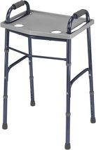 DMI Walker Tray With Cup Holders, Walker Tray For Folding Walkers Gray - $24.69