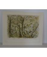 Lithograph/Print-Artwork by Daniel Louradour, Untitled House in the Woods - $50.00