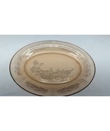Pink Depression Glass Sharon / Cabbage Rose Oval Platter W/defect - $27.71 CAD