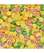 MIXED CITRUS POLYMER SLICES, DIY SPRINKLES CONFETTI FOR KID&#39;S CRAFT, 3D ... - $10.99