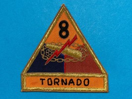 Post Wwii, U.S. Army, Occupation Period, 8th Armored Division, Bullion, Patch - £27.37 GBP
