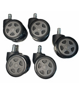 Office Chair Wheels Replacement Rubber Chair casters for Hardwood Floors - $18.80