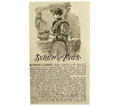 Syrup Of Figs Digestive Medicine 1894 Advertisement Victorian Laxative 3... - £11.94 GBP
