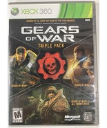 Gears of War Triple Pack Microsoft Xbox 360 Video Game Epic Games 2011 - $205.59 MXN