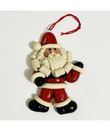 Vintage Santa Claus Christmas Ornament Silvestri Handmade Holiday 4 1/2&quot; - £7.44 GBP