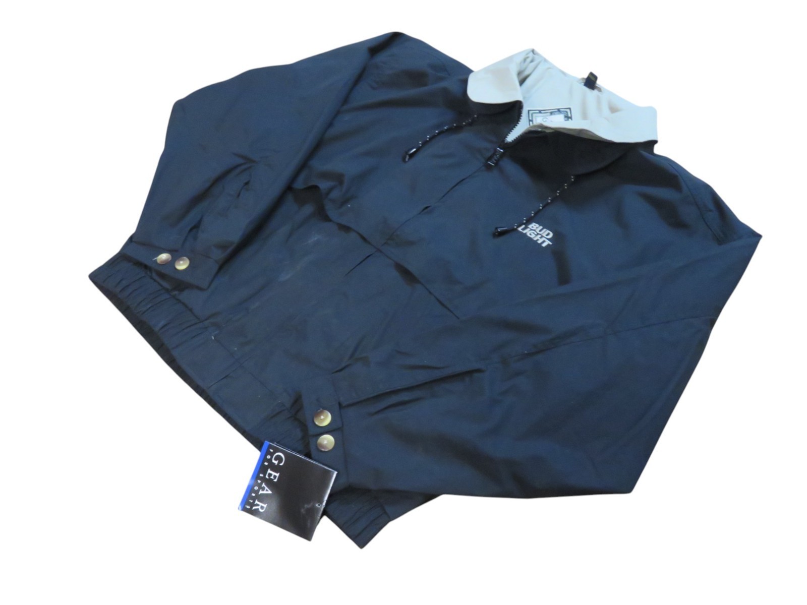 NWT Bud Light Jacket The Clipper S558 Gear for Sports XL Beer Promo Windbreaker Item image 2