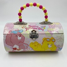 The Tin Box Co Care Bears Sunny Funshine Day Tin 7&quot; Purse Beaded Handle - £14.08 GBP