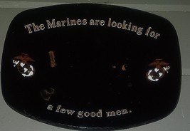 US Marines Few Good Men Valet Jewelry Caddy Glass Tray Dresser Desk Keys - $558.81 MXN