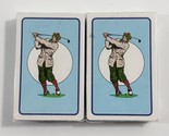 Vtg Golf Cartoon Playing Cards Set of 2  Quicksand Sandpit NEW SEALED - $5.93