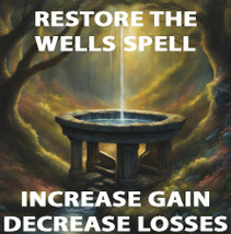 50-200X COVEN RESTORE WELLS INCREASE GAINS DECREASE LOSS EXTREME MAGICK  image 2