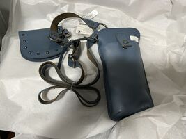 Free People Change Me Up Leather Crossbody Belt Travel Bag Combo BLUE NW... - $922.60 MXN