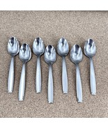 (7) Satin Shasta Teaspoons Oneida Stainless Flatware USA Piloti 6 1/8&quot; - $33.88 CAD