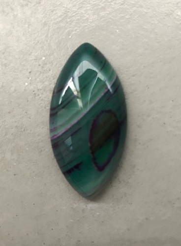 Banded Agate Rose and Green 40x20mm, 20x40mm stone cab Marquise cabochon... - $6.00