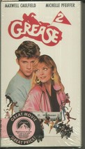 Grease 2 VINTAGE VHS Cassette Maxwell Caufield Michelle Pfeiffer - £11.60 GBP