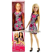 Year 2015 Friends Series Caucasian Doll BARBIE DGX59 in Stripe Dress Rose Prints - £23.76 GBP