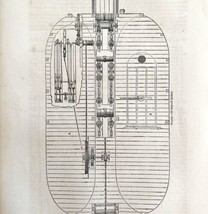Dredging Raising Machine Woodcut 1852 Victorian Industrial Print Engines 1 DWS1A - £31.44 GBP