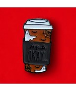 ‘Hey, It’s Okay’ Ghost Coffee Cup Hat, Jacket, Lapel Pin - £3.53 GBP