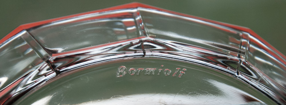 Oxford Bormioli Rocco Coupe Soup Bowl Clear Glass 14-Sided Vitrosax Italy Item image 4