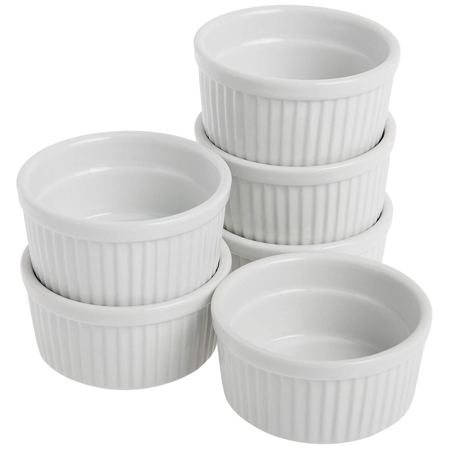 Primary image for Norpro 4oz/120ml Porcelain Ramekins, Set of 6