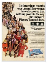 Playtex Tampons One Million Women Vintage 1972 Full-Page Magazine Ad - £7.66 GBP