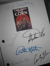 Children of the Corn Signed Movie Film Script Screenplay X6 Autograph Stephen Ki - £15.79 GBP