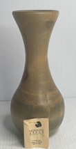 Spinning Aspen Studios Handcrafted Wood Vase Colorado Rustic Modern 9” Tall - £13.94 GBP