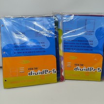 (2) Wilson Jones View Tab Premium Transparent Dividers 5 Tab Multi Color... - $6.98
