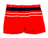 Solid &amp; Striped Red The Kennedy Brief Lined Zip Fly Swim Shorts Trunks M... - $74.24