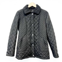 Calvin Klein Womens XS Quilted Jacket Black Full Zip Wind Stop Winter Fall  - £26.86 GBP