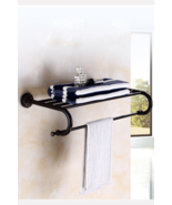 Retro Brass Towel Rail Black BAR Bathroom Accessories Accessory Bath - $2,977.20 MXN
