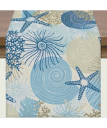 Tropical Vibe Ocean Beach Theme Table Runner - 72" x 12" - Indoor/Outdoor - $22.23