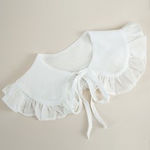 Korean Women Shirt Detachable Collars Girls White Lapel Fake False Collar Decor  - £27.87 GBP