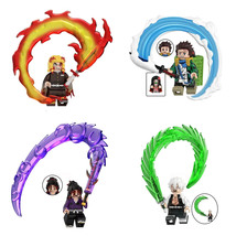 4Pcs Demon Slayer Minifigures Rengoku Kyoujurou Kokushibo Shinazugawa Mi... - $384.31 MXN