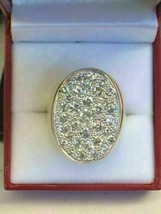 Men&#39;s 3.00 Ct Round Cut Diamond Engagement Wedding Ring 14K Yellow Gold Finish - £102.55 GBP
