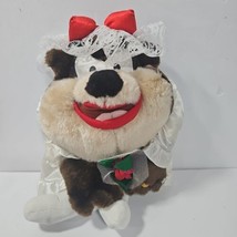 Vintage 1997 Warner Brothers Mrs Tazmanian Devil Taz Bride Wedding Plush - $24.70