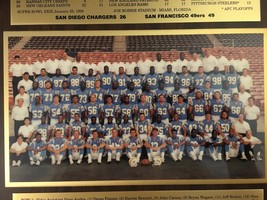 San Diego Chargers 1994 AFC Champions Team Photo Plaque-Superbowl  - £119.89 GBP