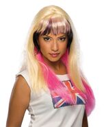 Pink Black Blonde London Costume Wig Punk Goth EMO Babe Fashion Star Des... - €11,85 EUR