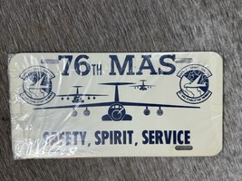 US Air Force 76th MAS Airlift Squadron License Plate C-141 Starlifter Ve... - $29.69