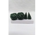Lot Of (4) Department 56 Tree RPG Dnd Christmas Village Terrain Scenery 2&quot; - $21.77