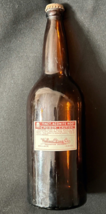 Rare Vintage WALLACE  Idaho Drug Co Large Amber Poison Bottle with Label... - £22.52 GBP