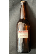 Rare Vintage WALLACE  Idaho Drug Co Large Amber Poison Bottle with Label... - £23.94 GBP