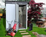 5Ftx3Ft Metal Garden Storage Shed,Tools Shed With Roof, Lockable Doors F... - $333.99