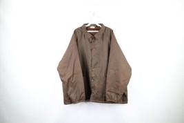 Vintage 90s Streetwear Mens 3XL Distressed Fleece Lined Coach Coaches Ja... - £42.79 GBP