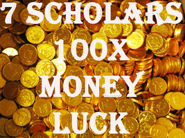 100X 7 SCHOLARS WITCH'S MONEY LUCK PECUNIA FORTUNA EXTREME MAGICK RING PENDANT image 2