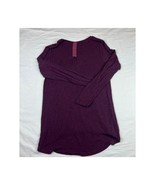 Cabi Shirt Womens Small Red Burgundy Long Sleeve Lightweight Pullover Long - $17.60