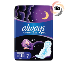 16x Packs Always DreamZzz Maxi Thick Night Wings Pads | 7 Pads Per Pack - £45.70 GBP