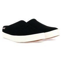 Staheekum Women&#39;s Black Plush Leather Suede Mule Sneaker Slip-On Shoe Size 6 - £15.65 GBP