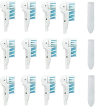 Sensitive Replacement Toothbrush Heads Refill Compatible with Oral-B Cross Actio - £14.74 GBP